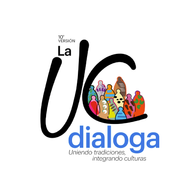 Logo versión nº10 de La UC Dialoga: Uniendo tradiciones, integrando culturas”